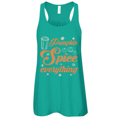 Pumpkin Spice Everything-T-Shirt & Tank Top-Women's Flowy Racerback Tank-Kelly