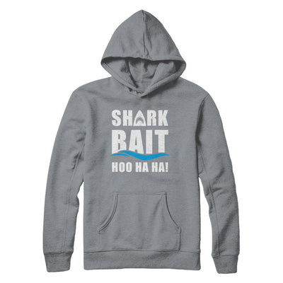 Funny Shark Bait Hoo Ha Ha Shark-T-Shirt & Hoodie-Pullover Hoodie-Light Steel