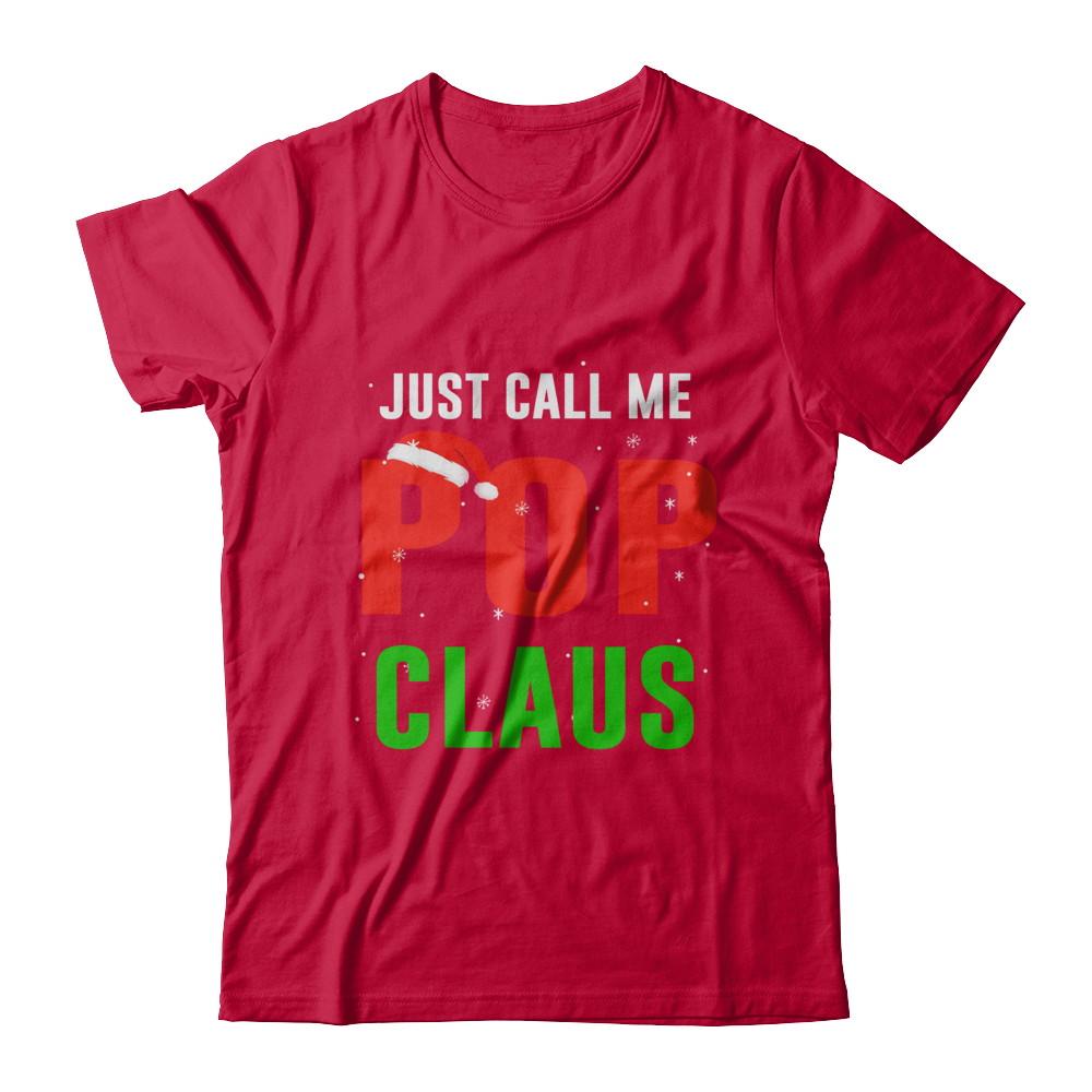 Santa Pop Claus Matching Family Christmas Pajamas-T-Shirt & Sweatshirt-Classic T-Shirt-Red