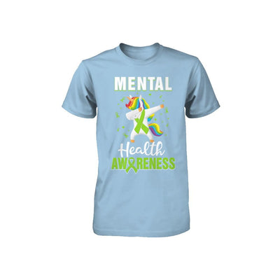 Inspirational Mental Health Awareness Unicorn Support Youth-Youth Shirt-Toddler T-Shirt-Light Blue