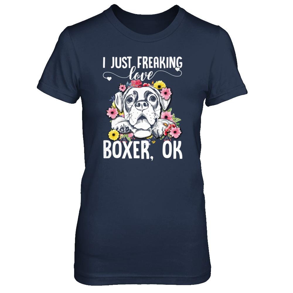 Dog I Just Freaking Love Boxer-T-Shirt & Tank Top-
