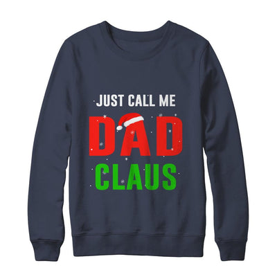 Santa Dad Claus Matching Family Christmas Pajamas-T-Shirt & Sweatshirt-Crewneck Sweatshirt-Navy