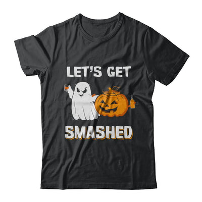 Let's Get Smashed Drinking Pumpkin Halloween-T-Shirt & Hoodie-Classic T-Shirt-Black