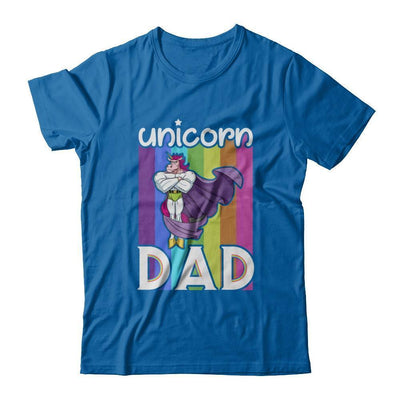 Funny Unicorn Dad-T-Shirt & Hoodie-Classic T-Shirt-Royal