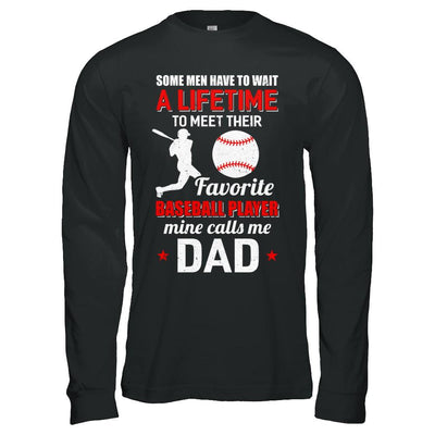 Funny My Favorite Baseball Player Calls Me Dad-T-Shirt & Hoodie-