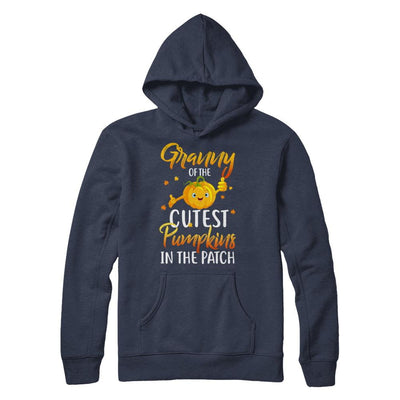 Halloween Granny Of Cutest Pumpkins In The Patch-T-Shirt & Hoodie-Pullover Hoodie-Navy