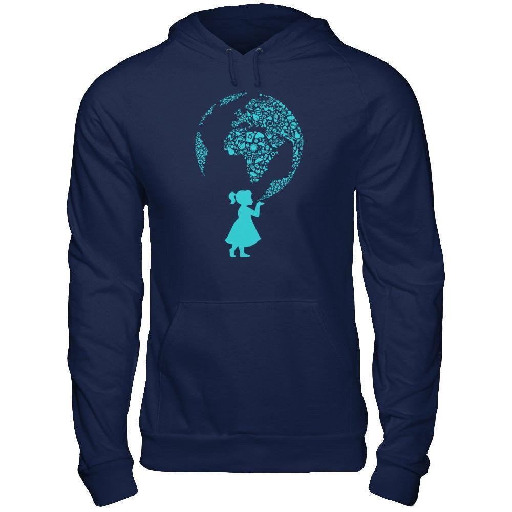 Save Mother Earth Day 2018-T-Shirt & Hoodie-Pullover Hoodie-Navy