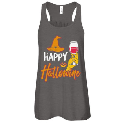 Halloween Happy Hallowine For Wine Lover-T-Shirt & Tank Top-