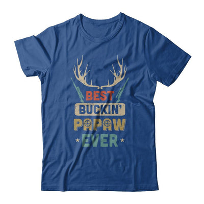 Vintage Best Buckin' PaPaw Ever Deer Hunting-T-Shirt & Hoodie-Classic T-Shirt-Royal