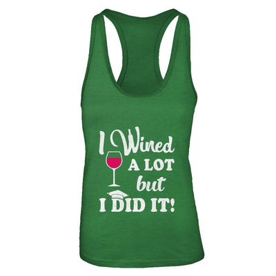 Graduation Masters Degree Gift I Did It Wine Lovers-T-Shirt & Tank Top-Women's Ideal Racerback Tank-Kelly Green
