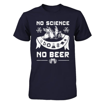 No Science No Beer March For Science-T-Shirt & Hoodie-Premium T-Shirt-Midnight Navy