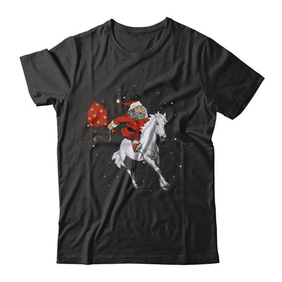 Horse Christmas Santa Rider-T-Shirt & Sweatshirt-Premium T-Shirt-Black