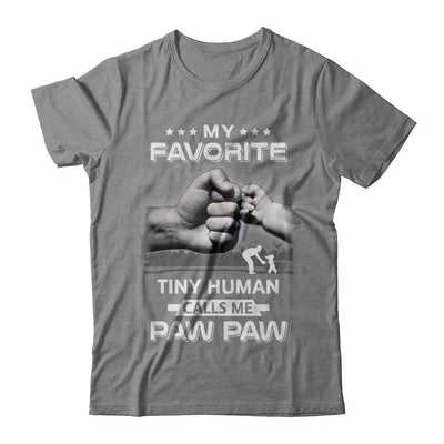 My Favorite Tiny Human Calls Me Paw Paw-T-Shirt & Hoodie-Classic T-Shirt-Sport Grey