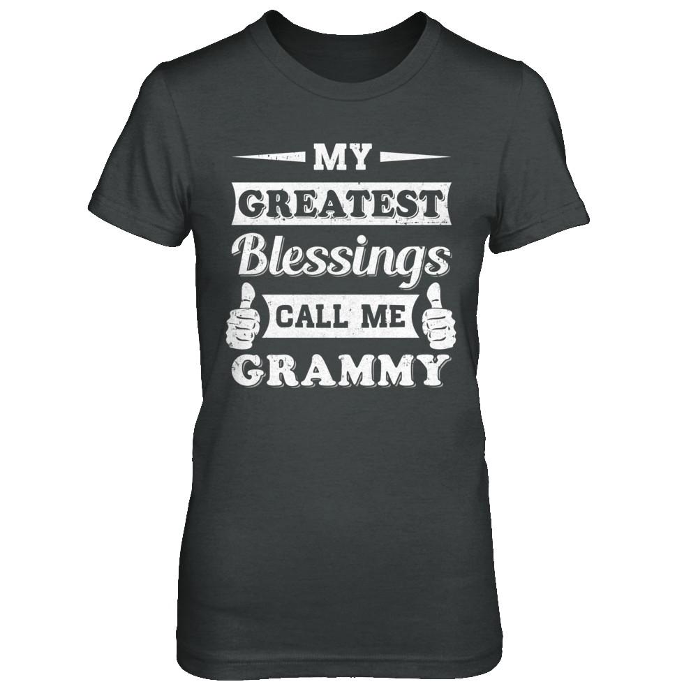 My Greatest Blessings Call Me Grammy-T-Shirt & Hoodie-Women's T-Shirt-Dark Heather