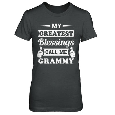 My Greatest Blessings Call Me Grammy-T-Shirt & Hoodie-Women's T-Shirt-Dark Heather
