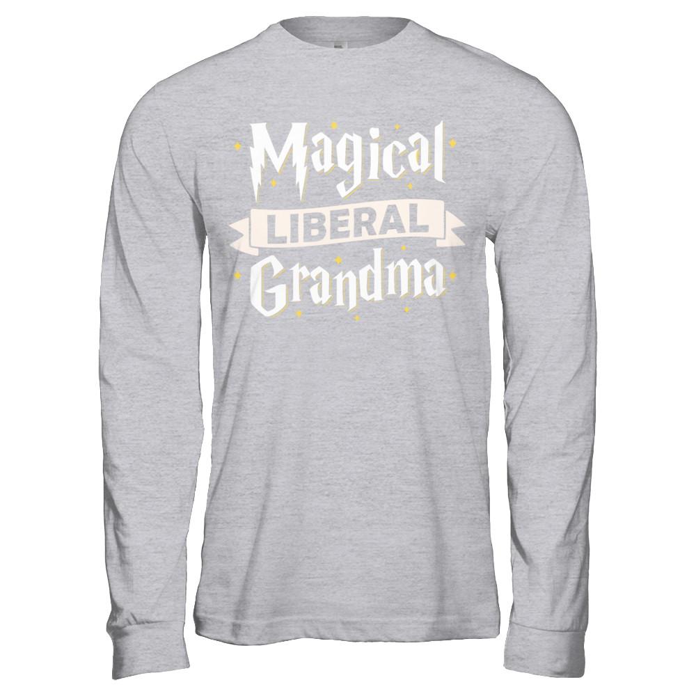 Magical Liberal Grandma-T-Shirt & Hoodie-Long Sleeve T-Shirt-Sport Grey