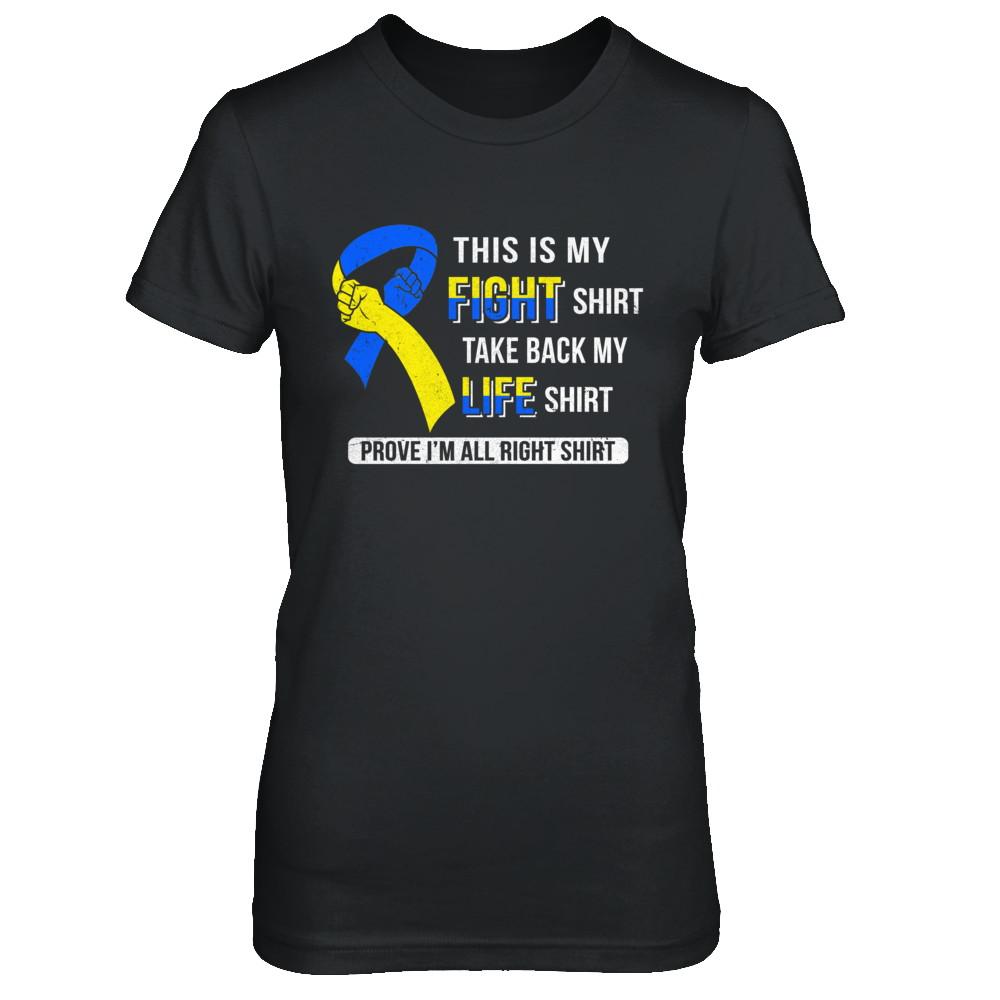 This Is My Fight Down Syndrome Awareness-T-Shirt & Hoodie-Women's T-Shirt-Black