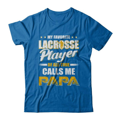My Favorite Lacrosse Player Calls Me Papa Lacrosse-T-Shirt & Hoodie-Classic T-Shirt-Royal
