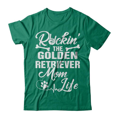 Rockin The Golden Retriever Mom Life Men Style-T-Shirt & Hoodie-Classic T-Shirt-Kelly Green