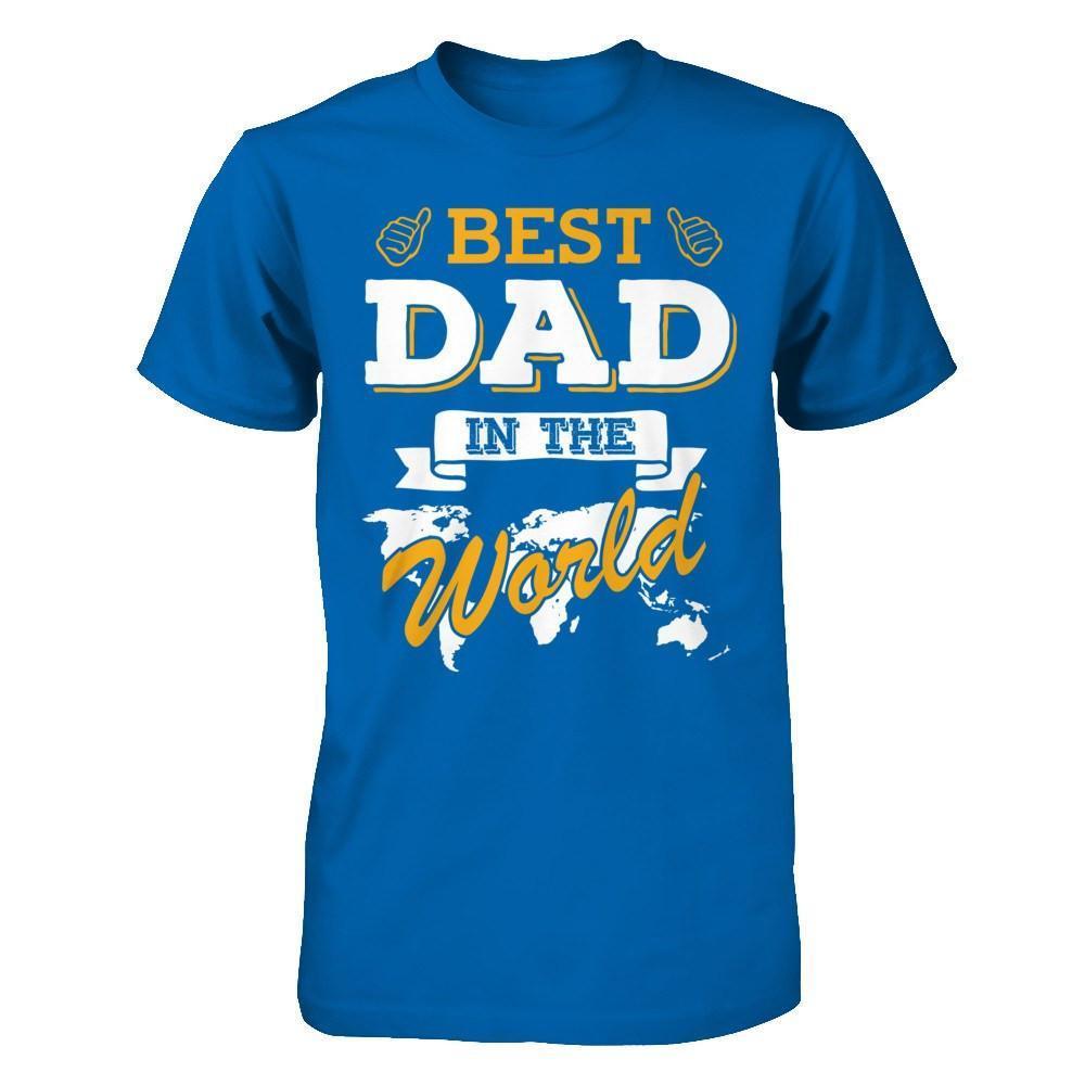 Best Dad In The World-T-Shirt & Hoodie-Classic T-Shirt-Royal