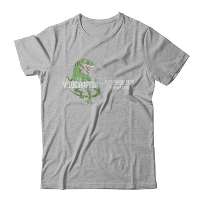 Distanceraptor Over Timeraptor Equals Velociraptor Dinosaur-T-Shirt & Hoodie-Premium T-Shirt-Heather Gray
