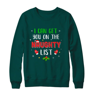 I Can Get You On The Naughty List Funny Christmas-T-Shirt & Sweatshirt-Crewneck Sweatshirt-Deep Forest