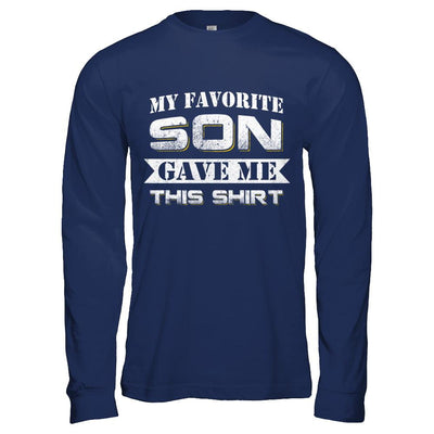 My Favorite Son Gave Me This-T-Shirt & Hoodie-Long Sleeve T-Shirt-Navy