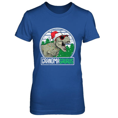 Grandmasaurus Grandma Dinosaur T-Rex Family Christmas-T-Shirt & Sweatshirt-Women's T-Shirt-Royal