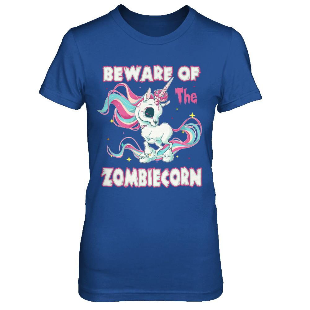 Beware Of The Zombiecorn Unicorn-T-Shirt & Sweatshirt-Women's T-Shirt-Royal