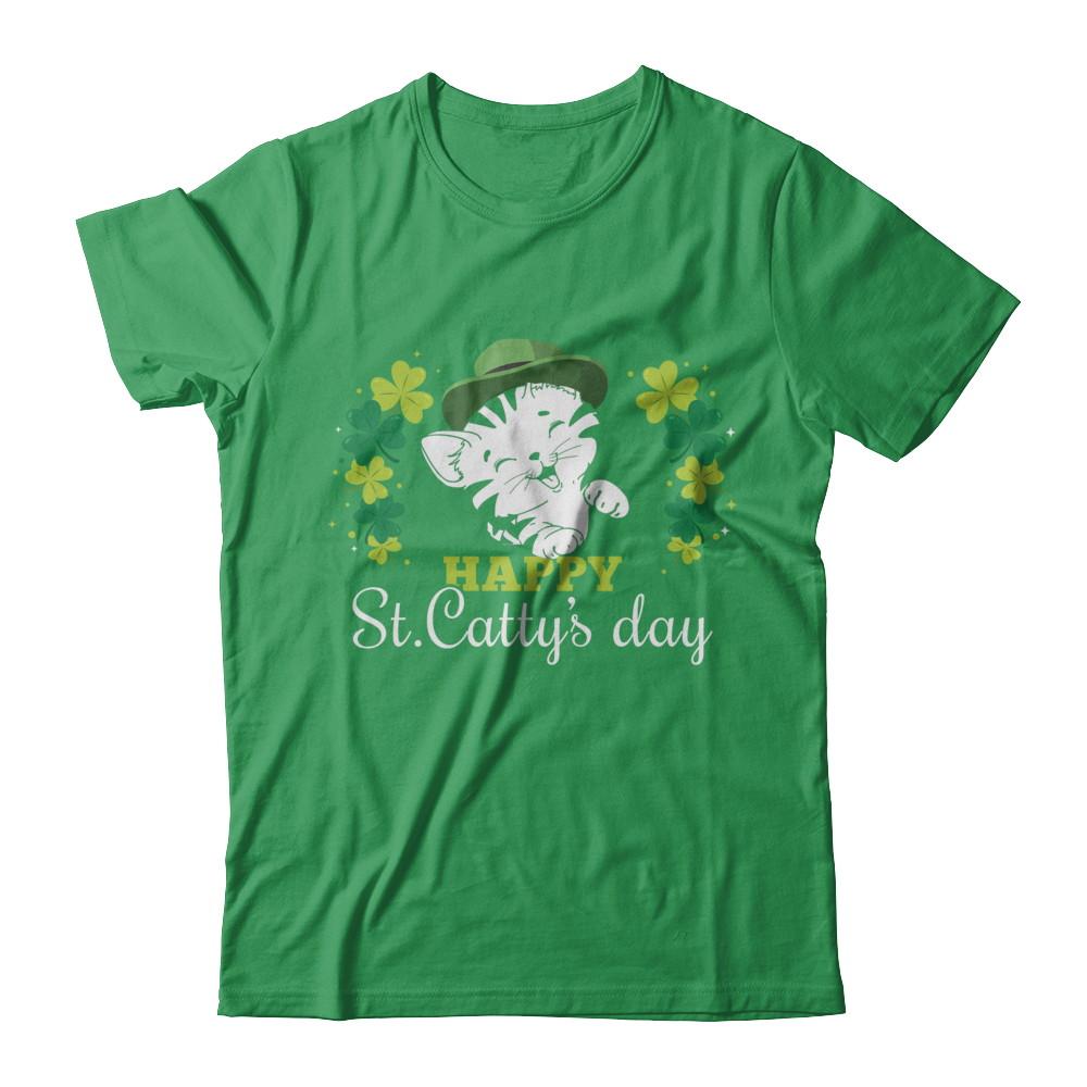 Happy St Catty's Day Saint Patrick's Day Cat