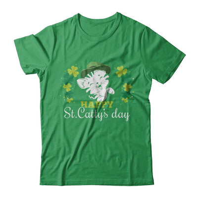 Happy St Catty's Day Saint Patrick's Day Cat-T-Shirt & Hoodie-Premium T-Shirt-Kelly Green
