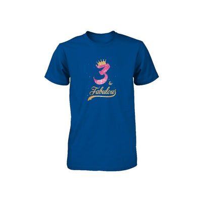 3Th And Fabulous Three Birthday Youth-Youth Shirt-Toddler T-Shirt-Royal