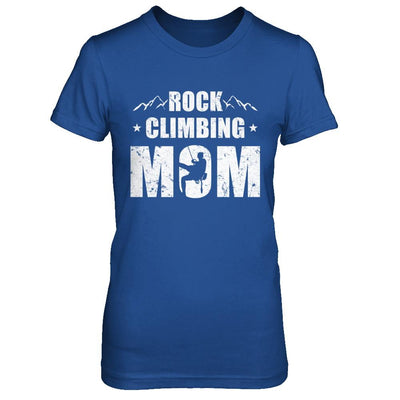 Rock Climbing Mom Distressed Mountain Climber Mothers Day-T-Shirt & Hoodie-Women's T-Shirt-Royal