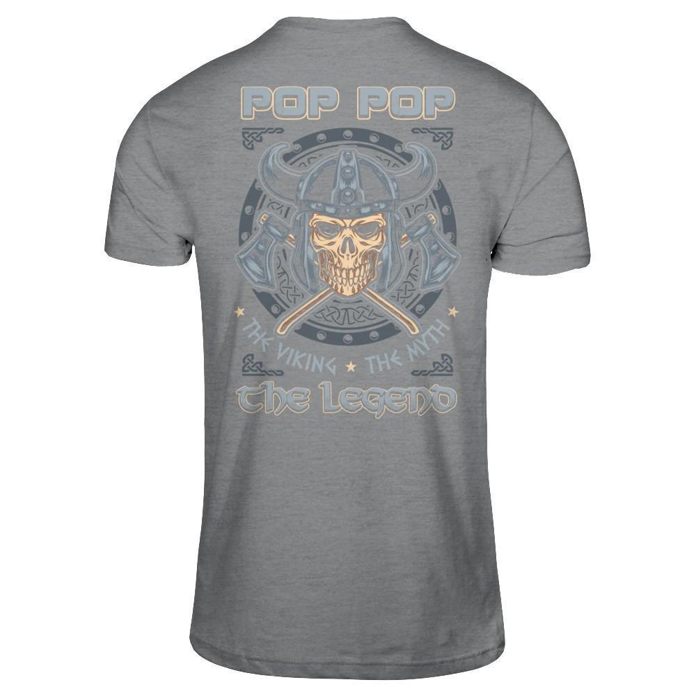 Pop Pop The Viking The Myth The Legend-T-Shirt & Hoodie-Classic T-Shirt-Sport Grey
