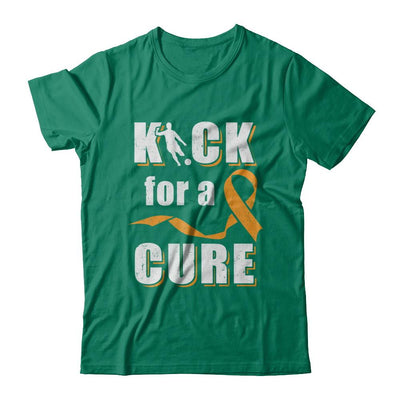 Kick For A Cure Soccer Orange Multiple Sclerosis Awareness-T-Shirt & Hoodie-Classic T-Shirt-Kelly Green
