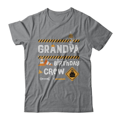 Grandpa Birthday Crew Construction Birthday Party-T-Shirt & Hoodie-Classic T-Shirt-Sport Grey