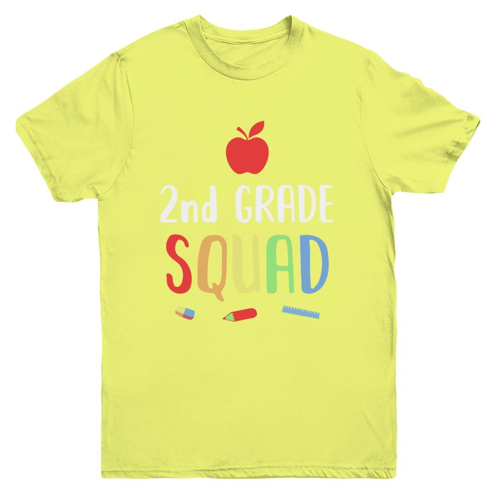 2nd Grade Squad Back To School Teacher Second Grade Youth-Youth Shirt-Youth T-Shirt-Daisy