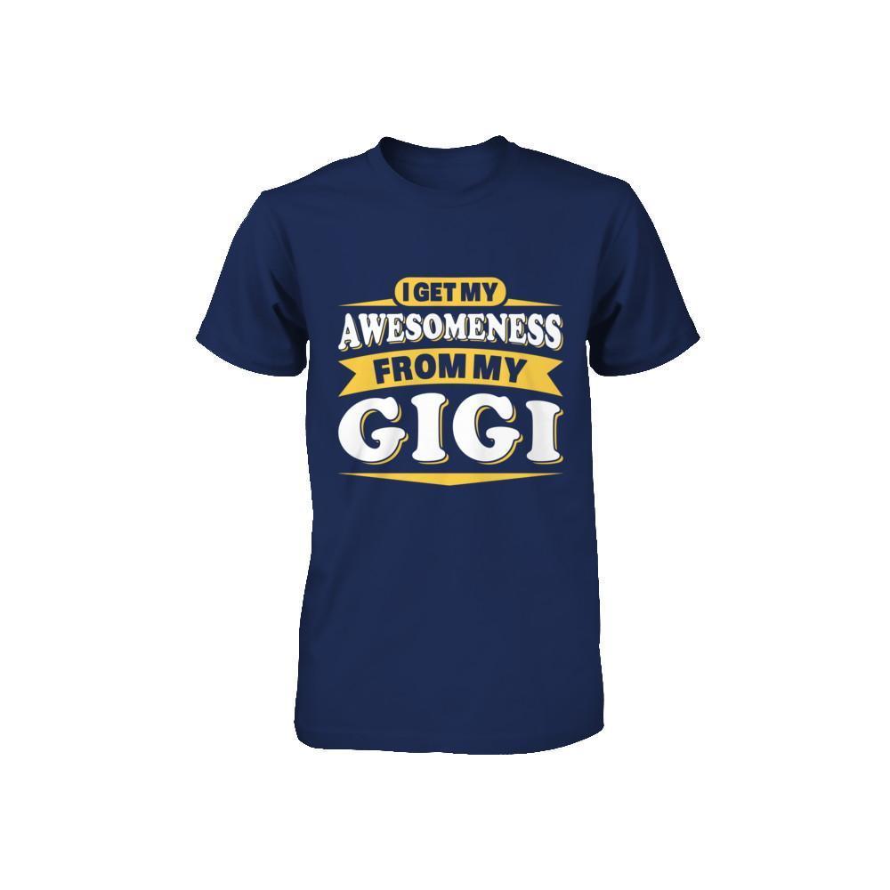I Get My Awesomeness From My Gigi Youth-Youth Shirt-Youth T-Shirt-Navy