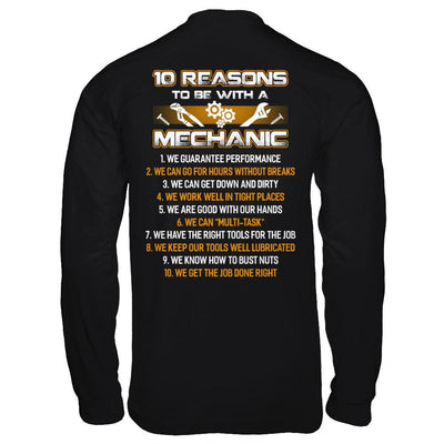 10 Reasons To Be With A Mechanic-T-Shirt & Hoodie-Long Sleeve T-Shirt-Black