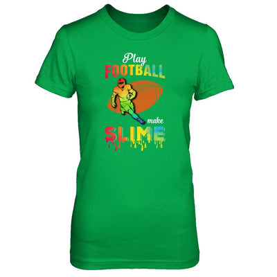 Play Football Make Slime Watercolor For Girl Women-T-Shirt & Tank Top-Women's T-Shirt-Irish Green