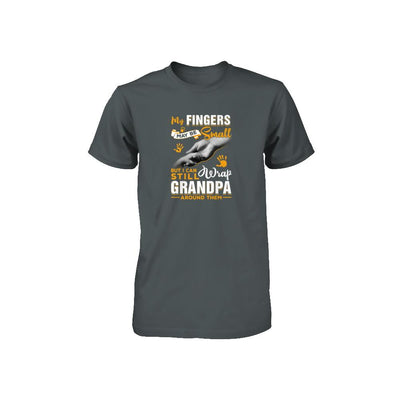 My Fingers May Be Small But I Can Still Wrap Grandpa Youth-Youth Shirt-Toddler T-Shirt-Charcoal