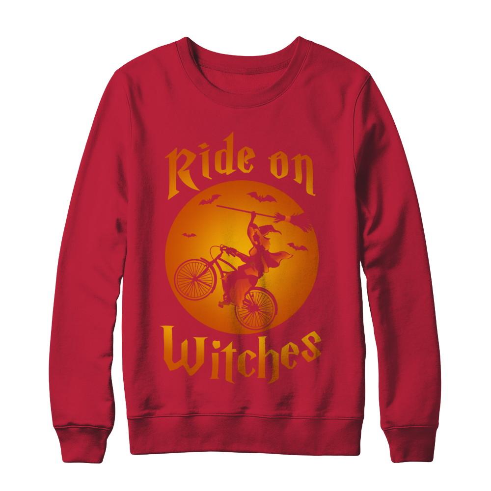 Ride On Witches-T-Shirt & Sweatshirt-Crewneck Sweatshirt-Red