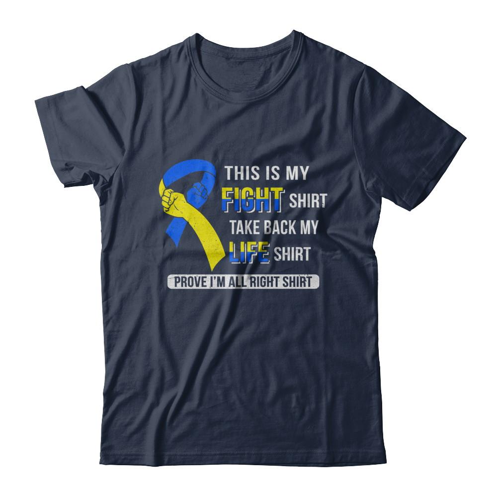 This Is My Fight Down Syndrome Awareness-T-Shirt & Hoodie-Classic T-Shirt-Navy