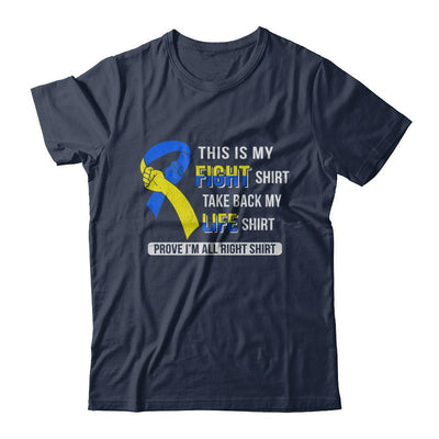 This Is My Fight Down Syndrome Awareness-T-Shirt & Hoodie-Classic T-Shirt-Navy