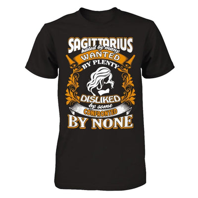 Sagittarius Hated By Many Wanted By Plenty-T-Shirt & Hoodie-Premium T-Shirt-Black