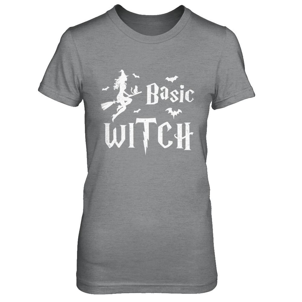 Basic Witch Halloween-T-Shirt & Sweatshirt-Women's T-Shirt-Sport Grey