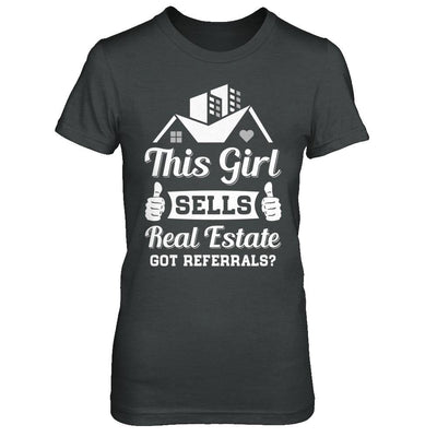 This Girl Sells Real Estate-T-Shirt & Hoodie-Women's T-Shirt-Dark Heather