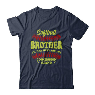 Softball Brother I'm Just Here For The Concession Stand-T-Shirt & Hoodie-Classic T-Shirt-Navy