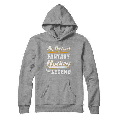 My Husband Is A Fantasy Hockey Legend-T-Shirt & Hoodie-Pullover Hoodie-Sport Grey