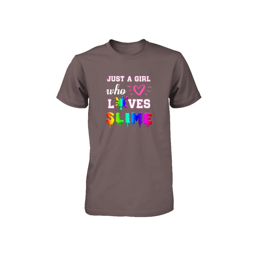 Just A Girl Who Loves Slime Youth-Youth Shirt-Youth T-Shirt-Asphalt